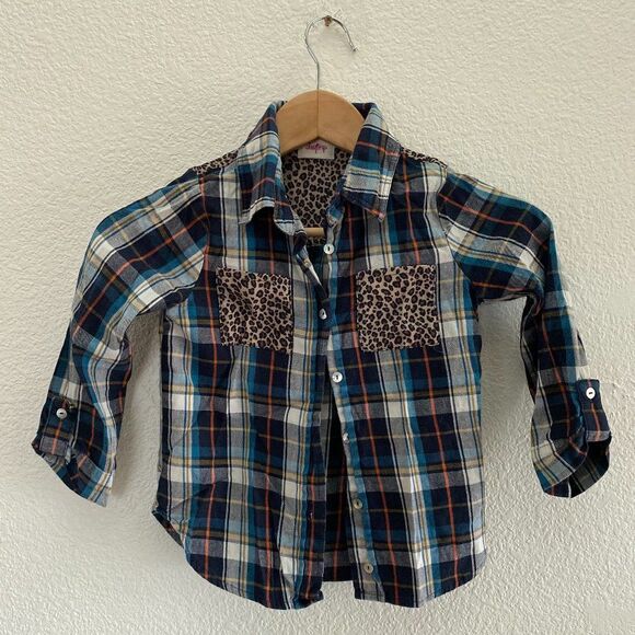 Girls Daytrip Buckle BKE Plaid Button Down Shirt Multi-Color Size Small - Picture 1 of 3